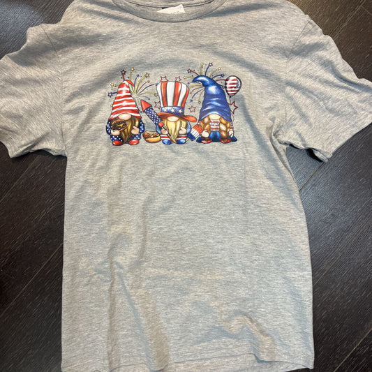 July 4th Gnomes Adult TS/SS