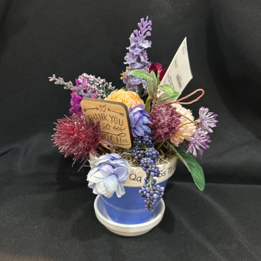 Teacher ABC Floral Pot