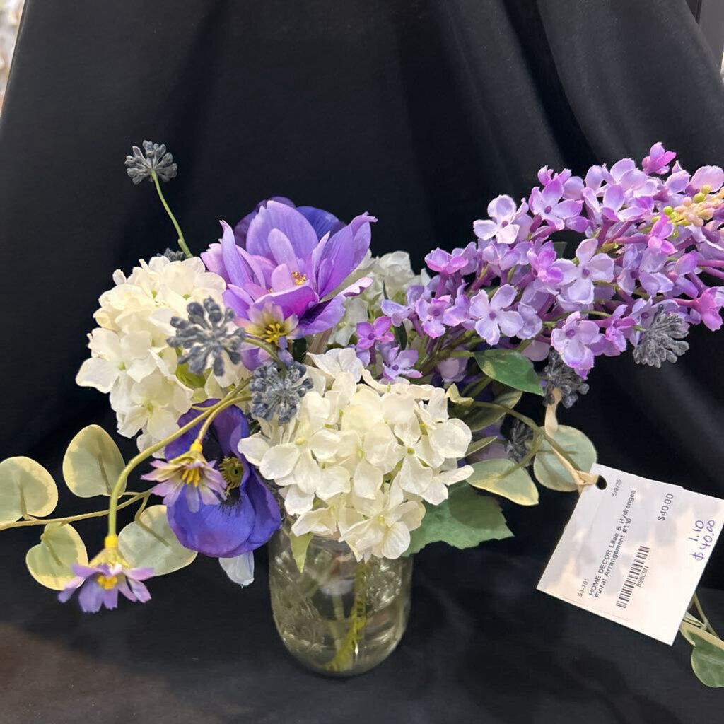 Lilac & Hydrengea Floral Arrangement #1.10