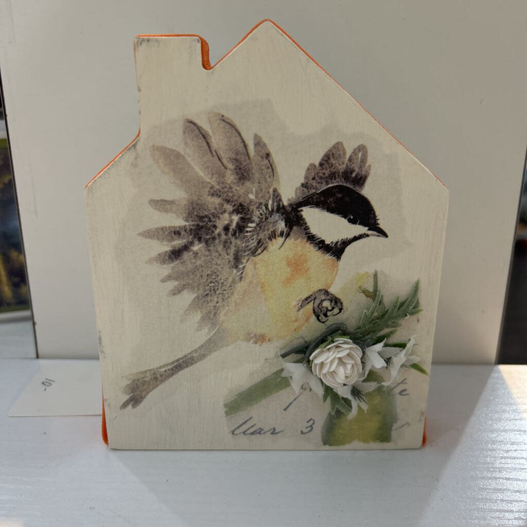 Wood Bird House Decor