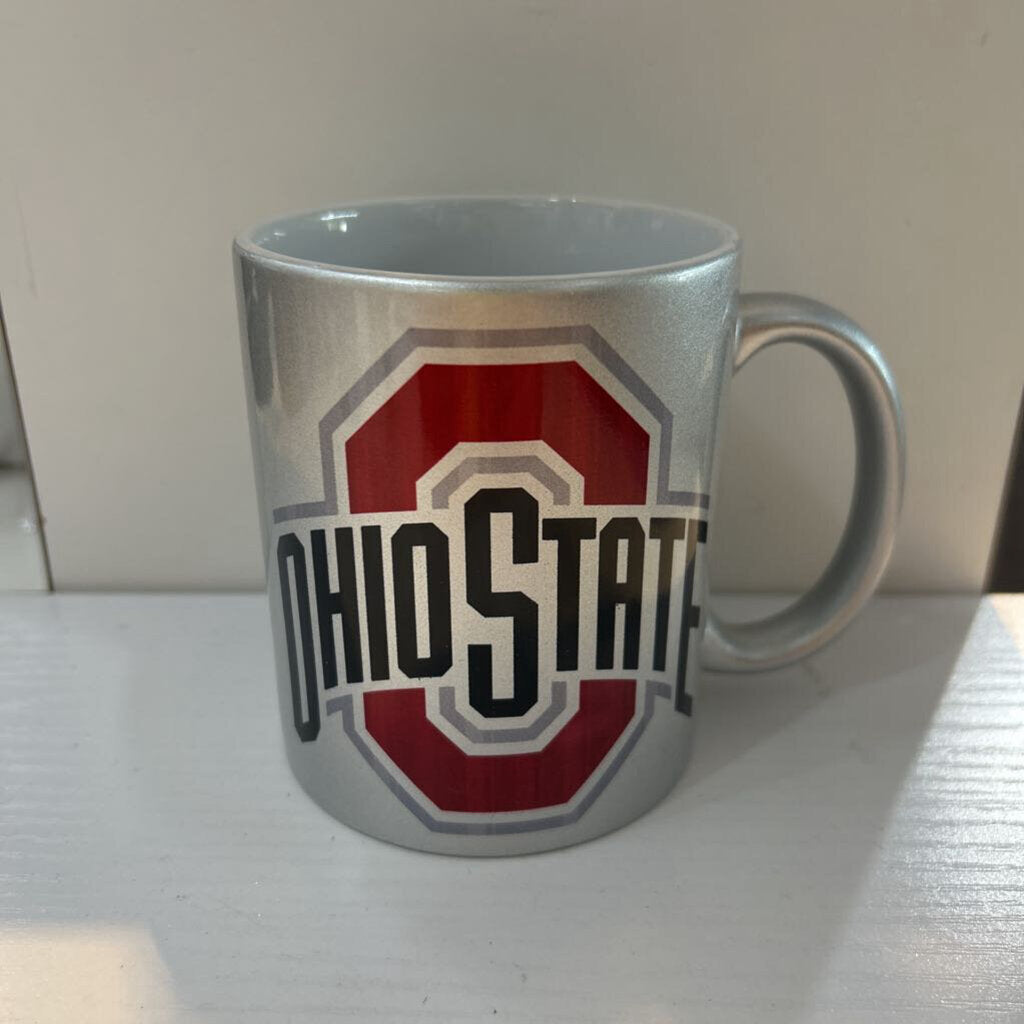 OSU Logo Silver glitter coffee mug