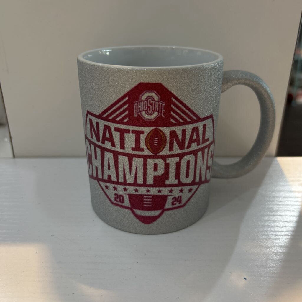 OSU National Champ Silver Glitter Coffee Mug