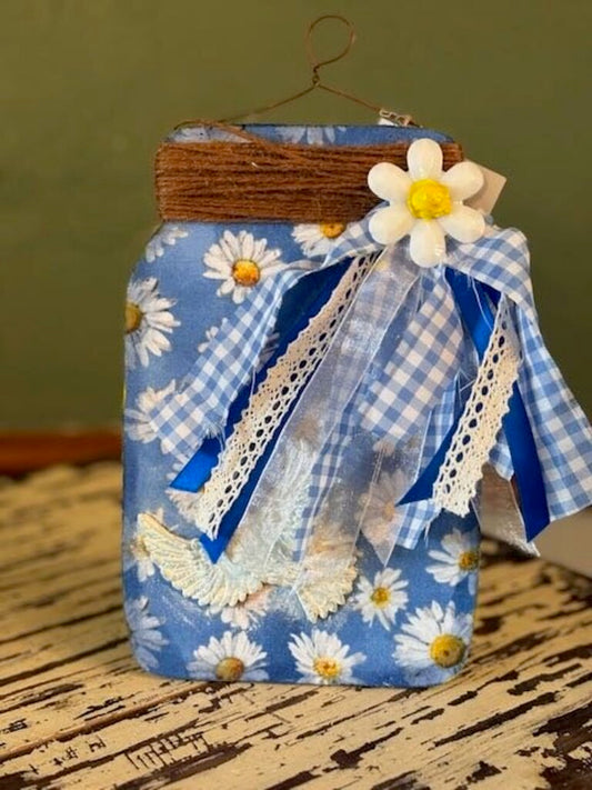 Daisy Jar Decor