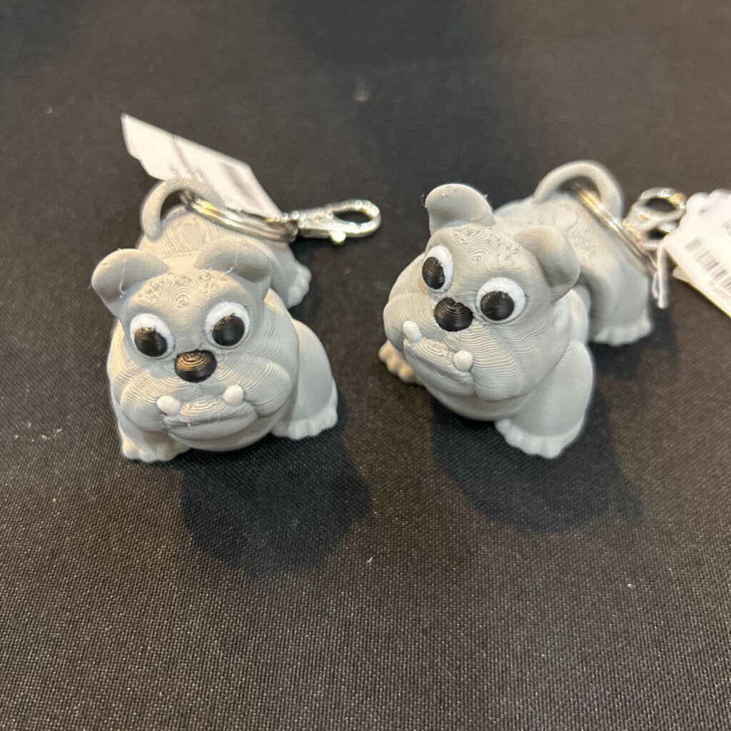 Bulldog Keychain