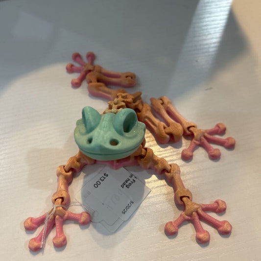 Frog Skeleton - multi/green head