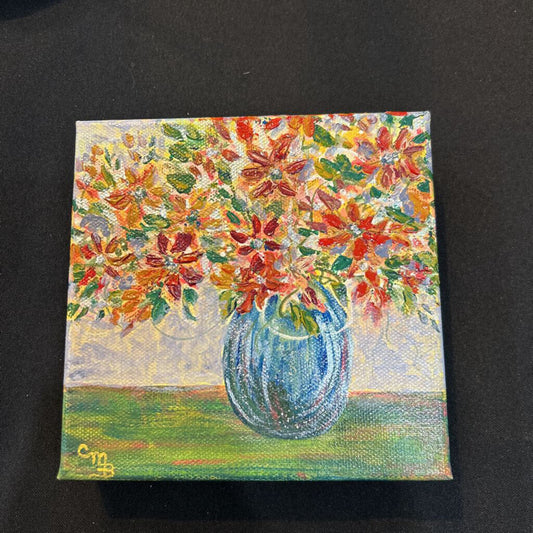 Canvas, Blue Vase Floral