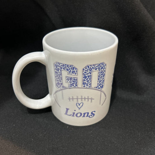 Coffee Mug, Detroit Lions Go Gang Love 11oz