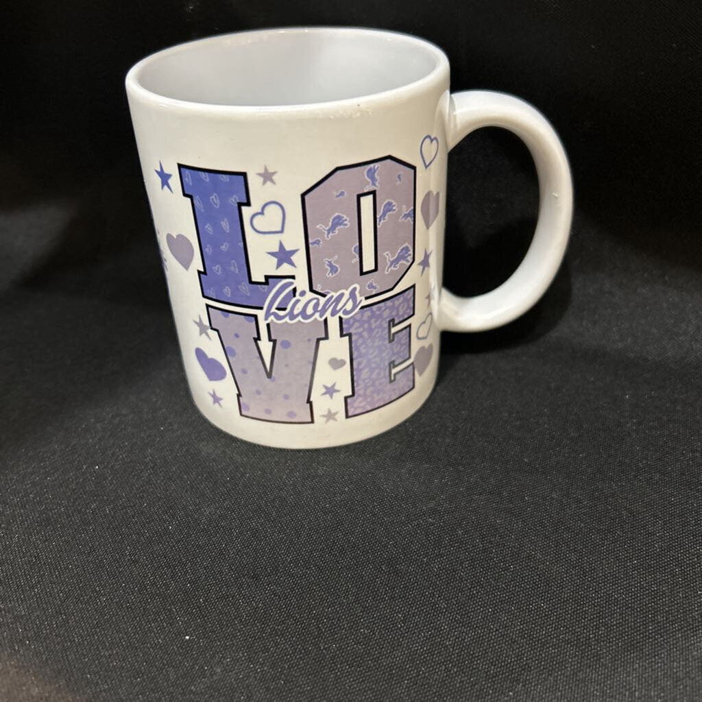 Coffee Mug, Detroit Lions Go Gang Love 11oz
