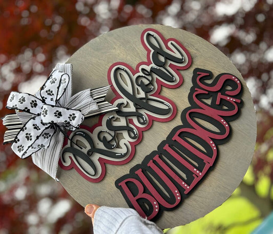 Layered Bulldog Pride Round