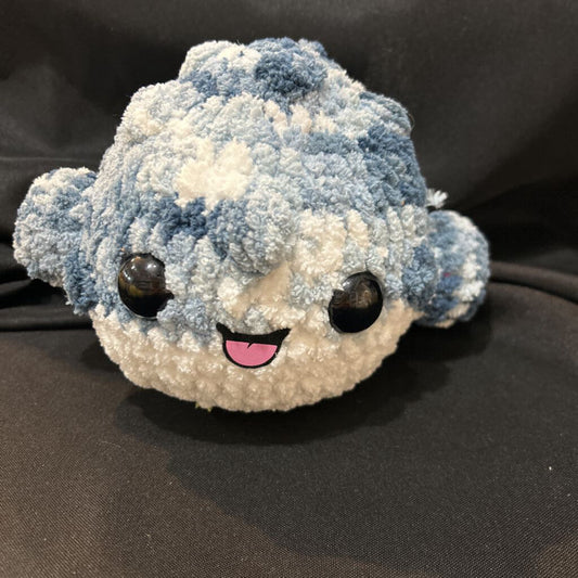 Crochet Blue Puffer Fish