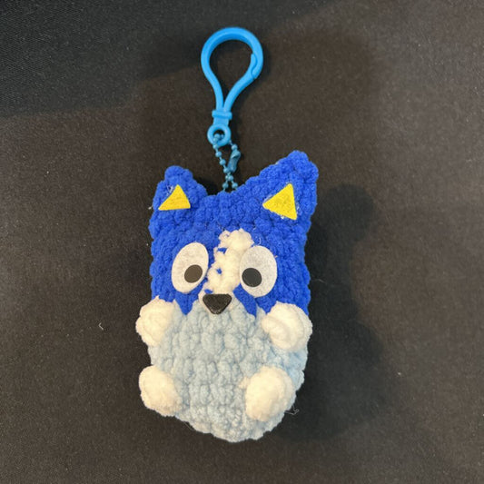 Crochet Bluey Keychain