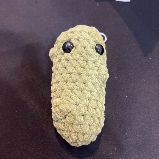 Crochet Pickle with Eyes