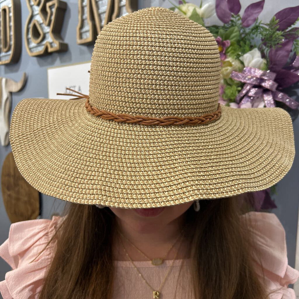 Womans Hat Boho Leather w/Link