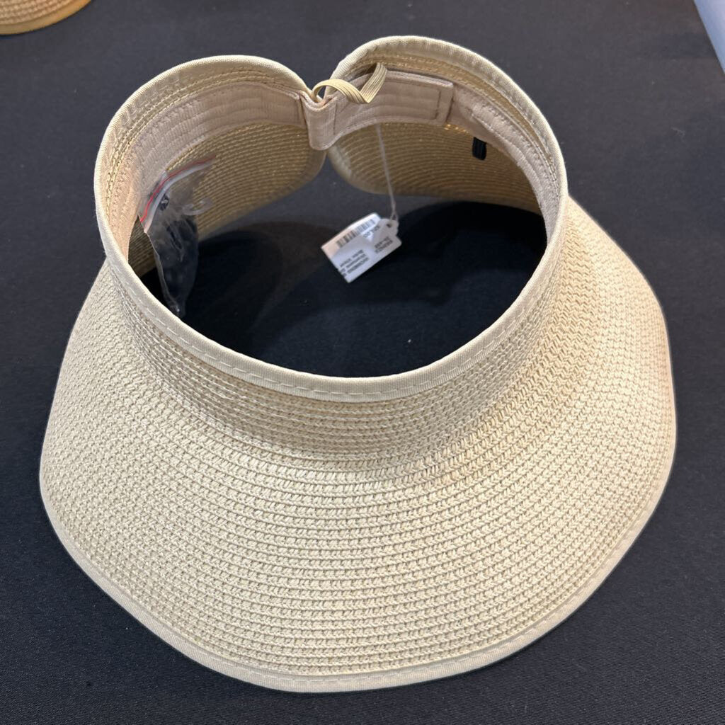 Womans Short Brim Visor Cream