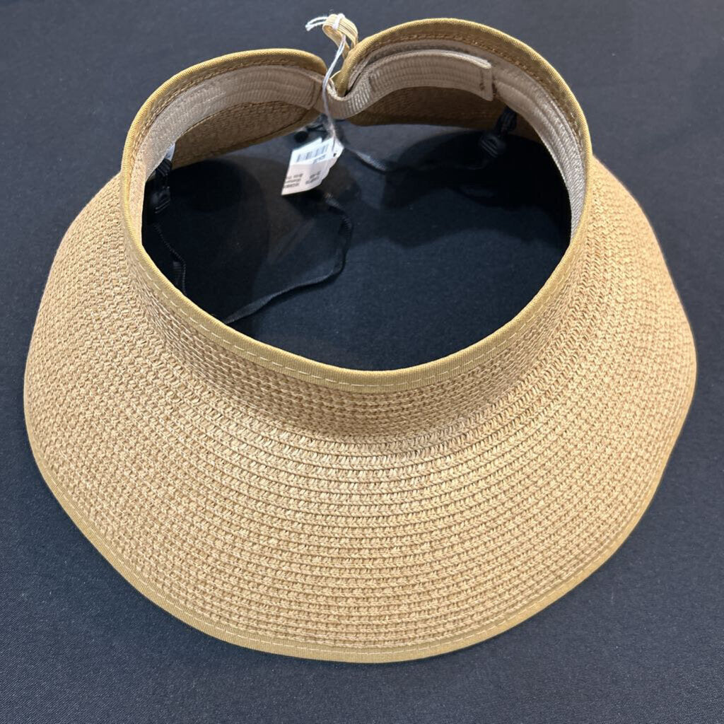 Womans Short Brim Visor Khaki