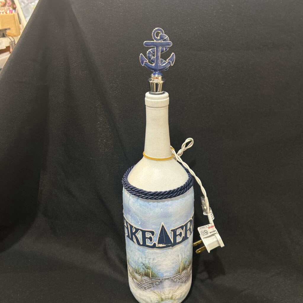 Wine Bottle Lamp Lake Erie N23