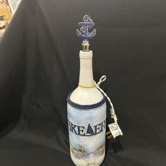 Wine Bottle Lamp Lake Erie N23