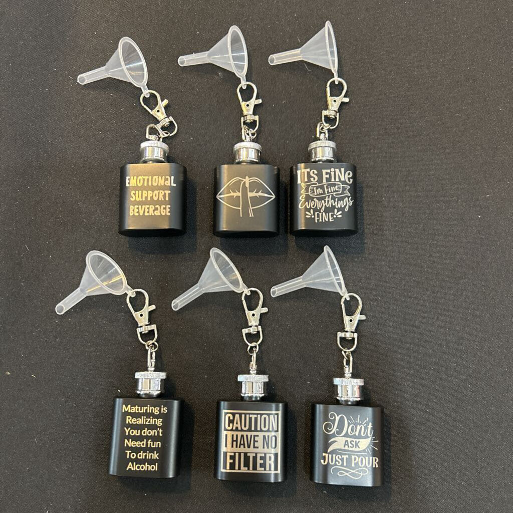 Mini Flask Keychains