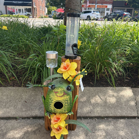 Frog/Birdhouse/Feeder Solar Light