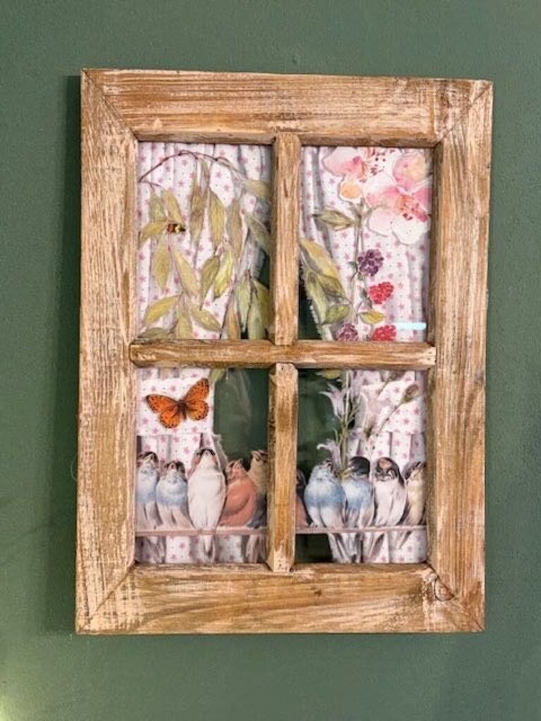Acrylic Window with Birds
