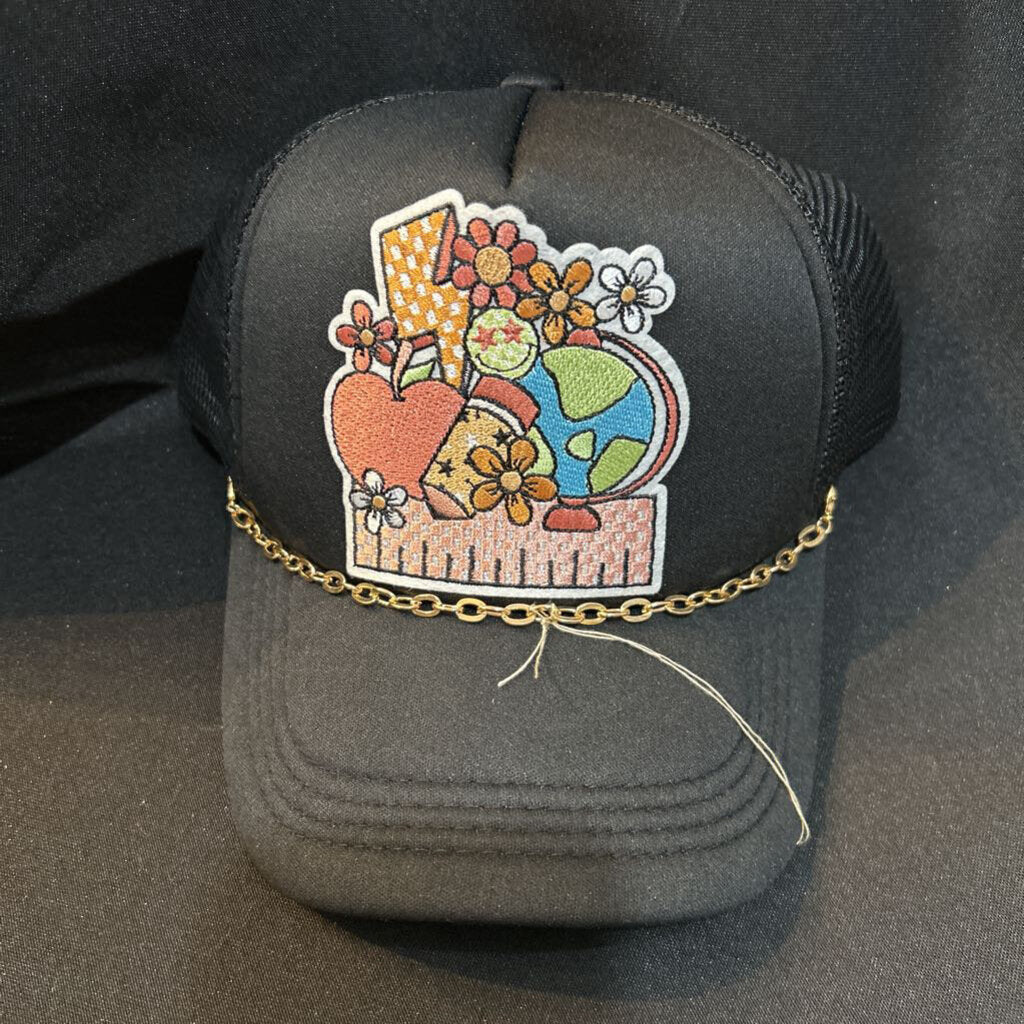Black Hat W/ Teacher Patch