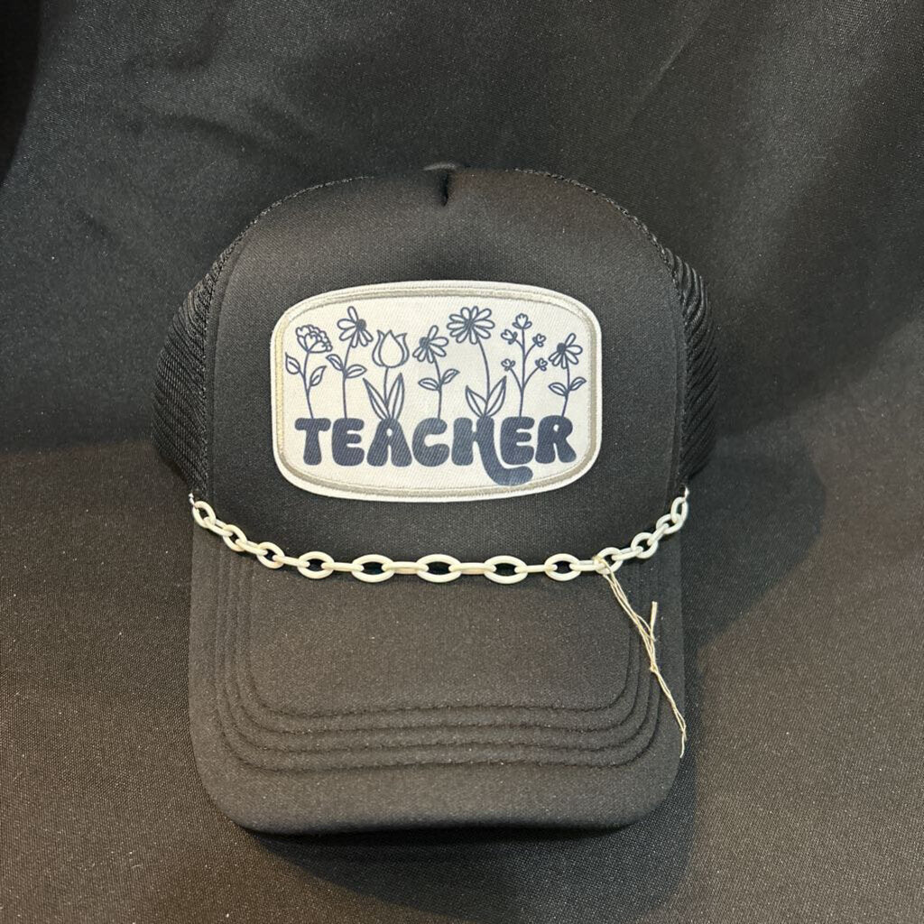 Teacher W/ Flowers Hat