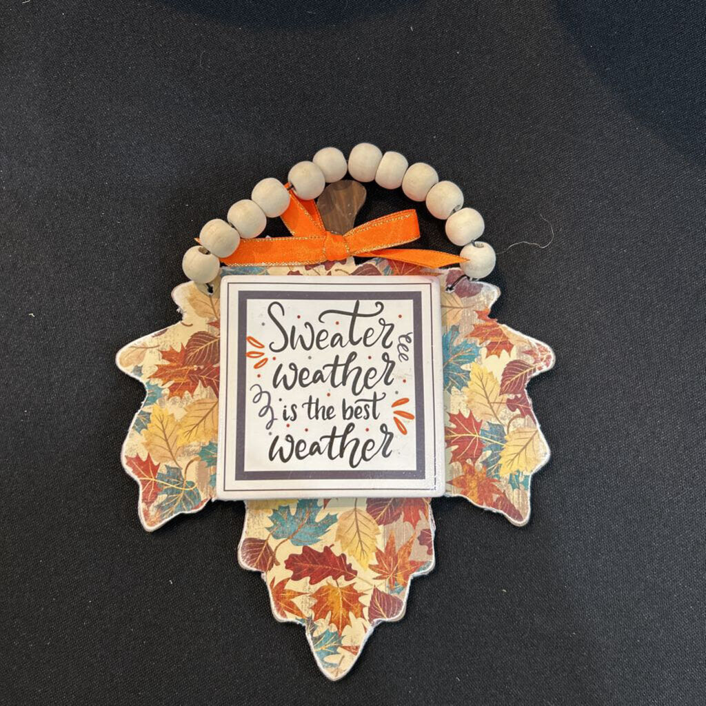 Sweater Weather Hanger Leaf Shape
