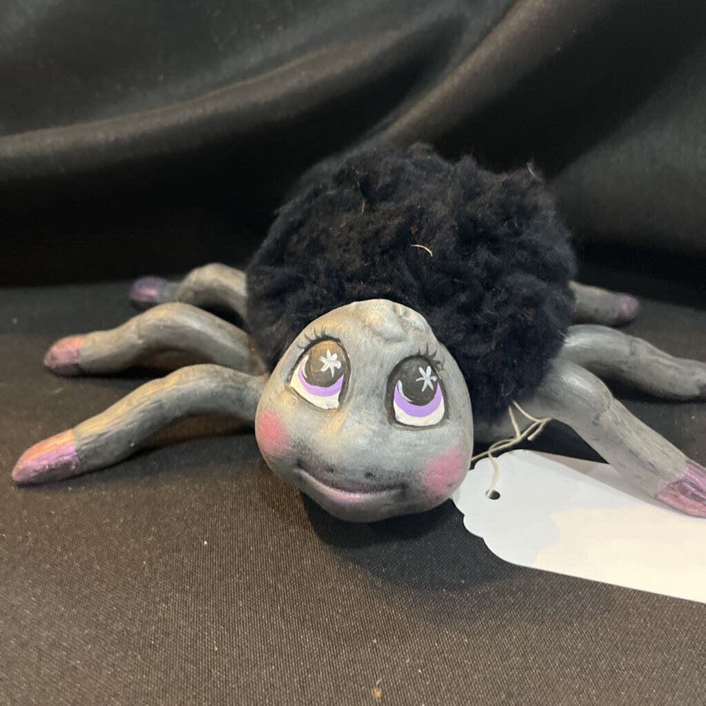 Ceramic Spider w/Black Pom-pom