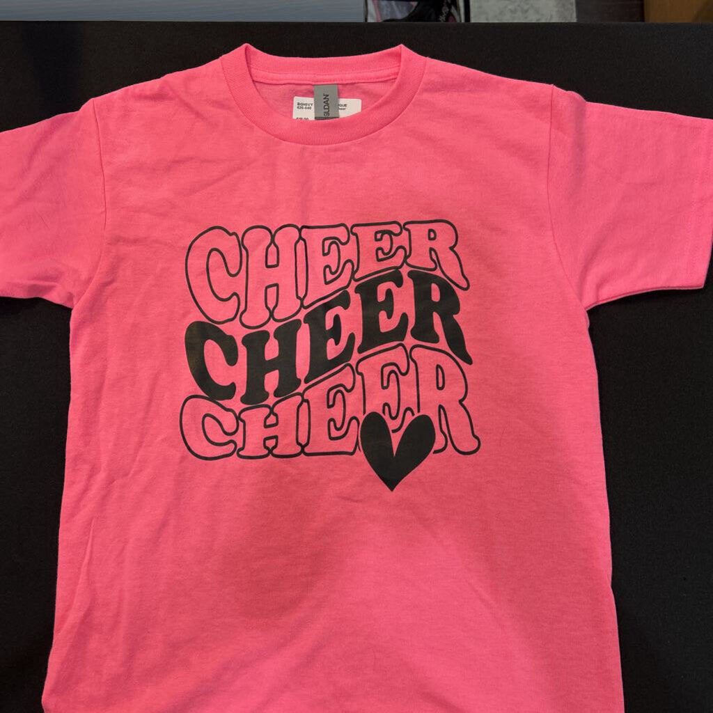 Kids Pink Cheer T-shirt