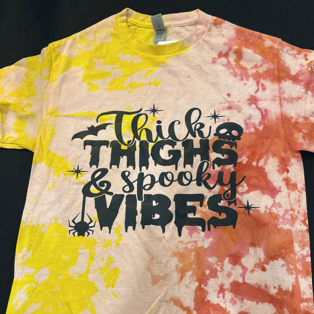 Tye Dye Peach Thick Thighs/Vibes