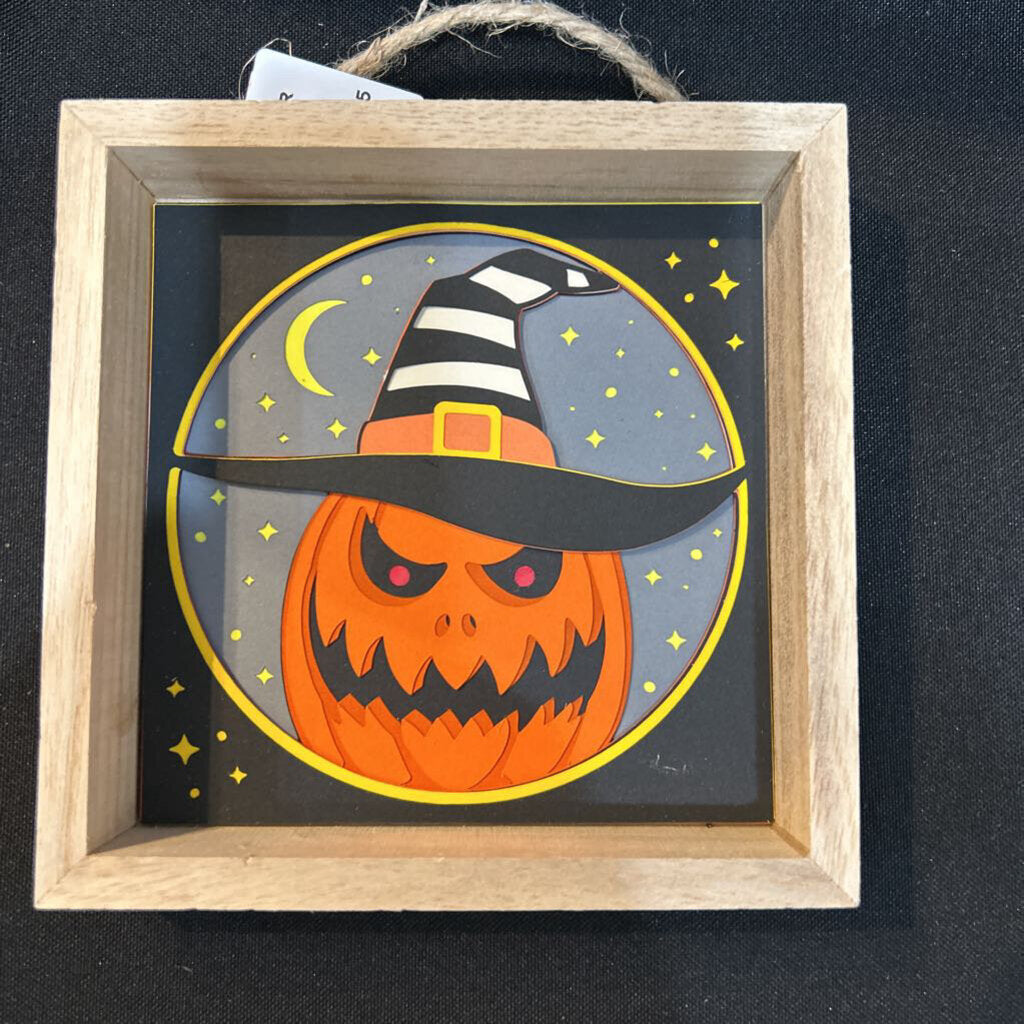 Creepy Pumpkin Shadowbox