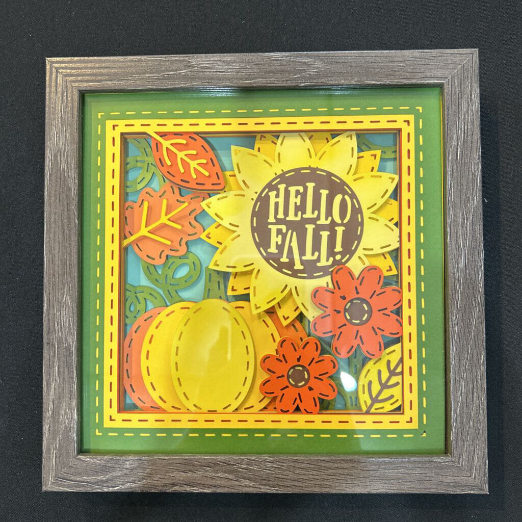 Hello Fall Shadowbox