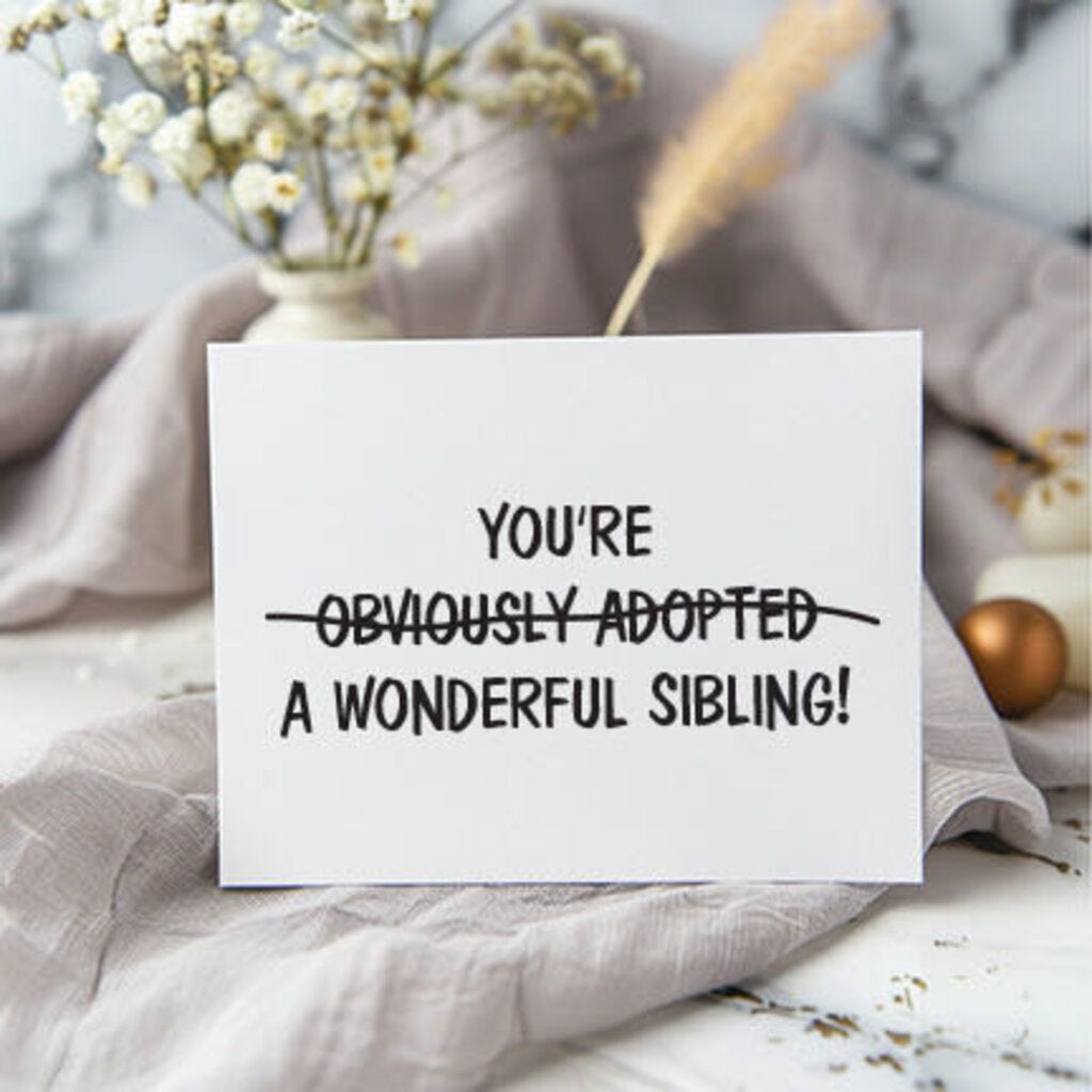 Obviously Adopted, Card