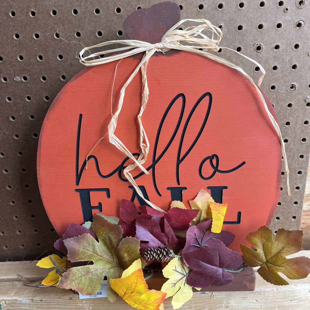 Pumpkin/ hello Fall Wood