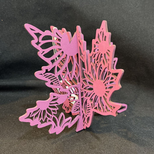 3D Mauve Sunflower Leaf