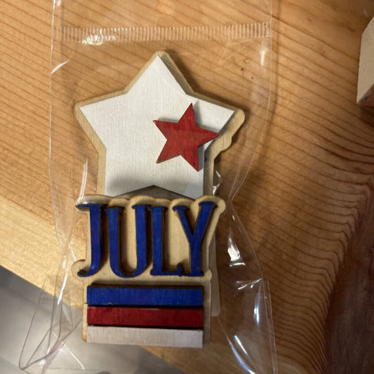 White Star July Plant Topper