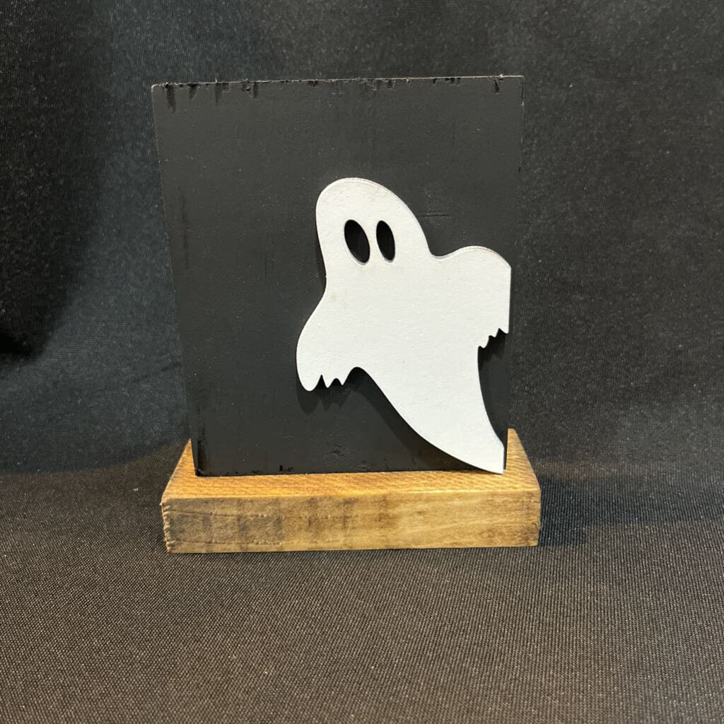 Black Stander with white Ghost