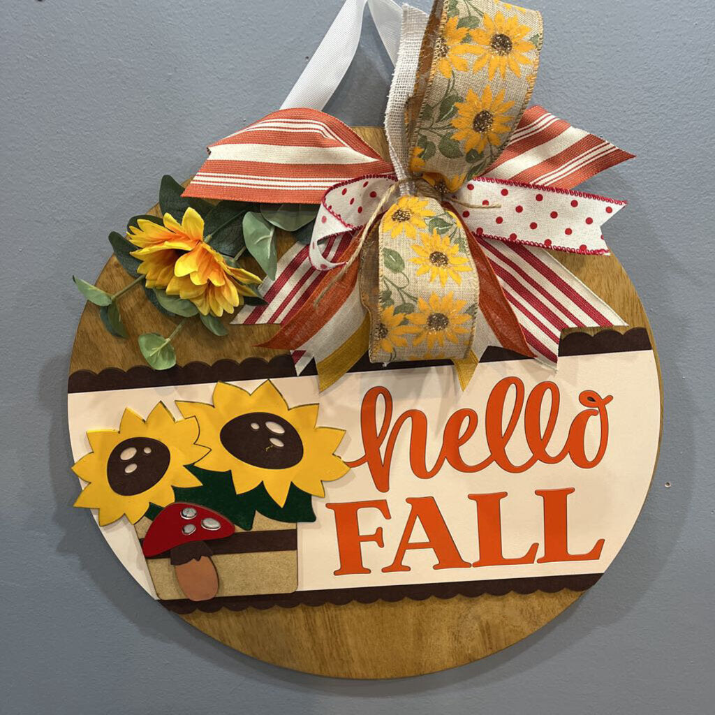 Sunflower Mushroom Round