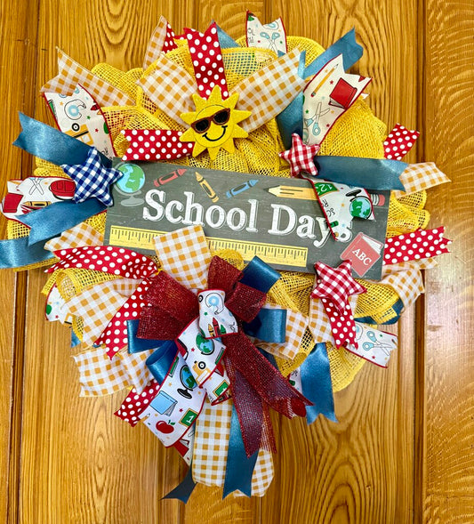 School Days Wreath