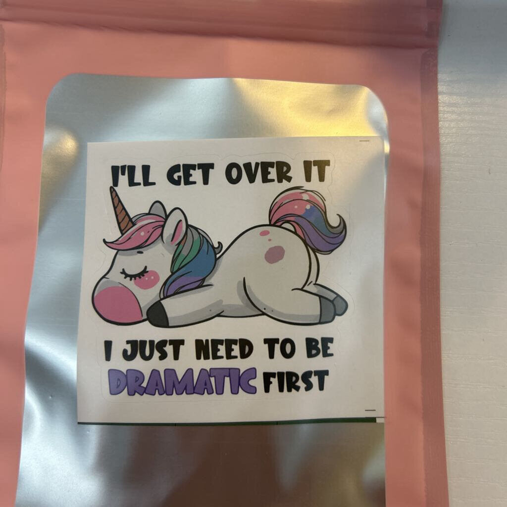Decal Dramatic Unicorn