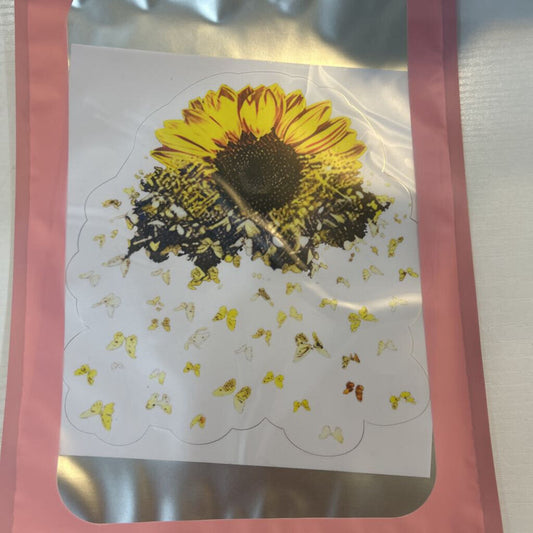 Decal Sunflower & Butterflies