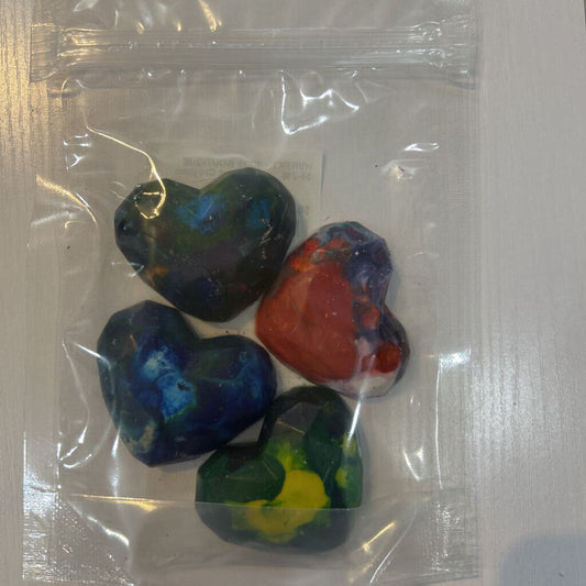 Lg Heart Crayons