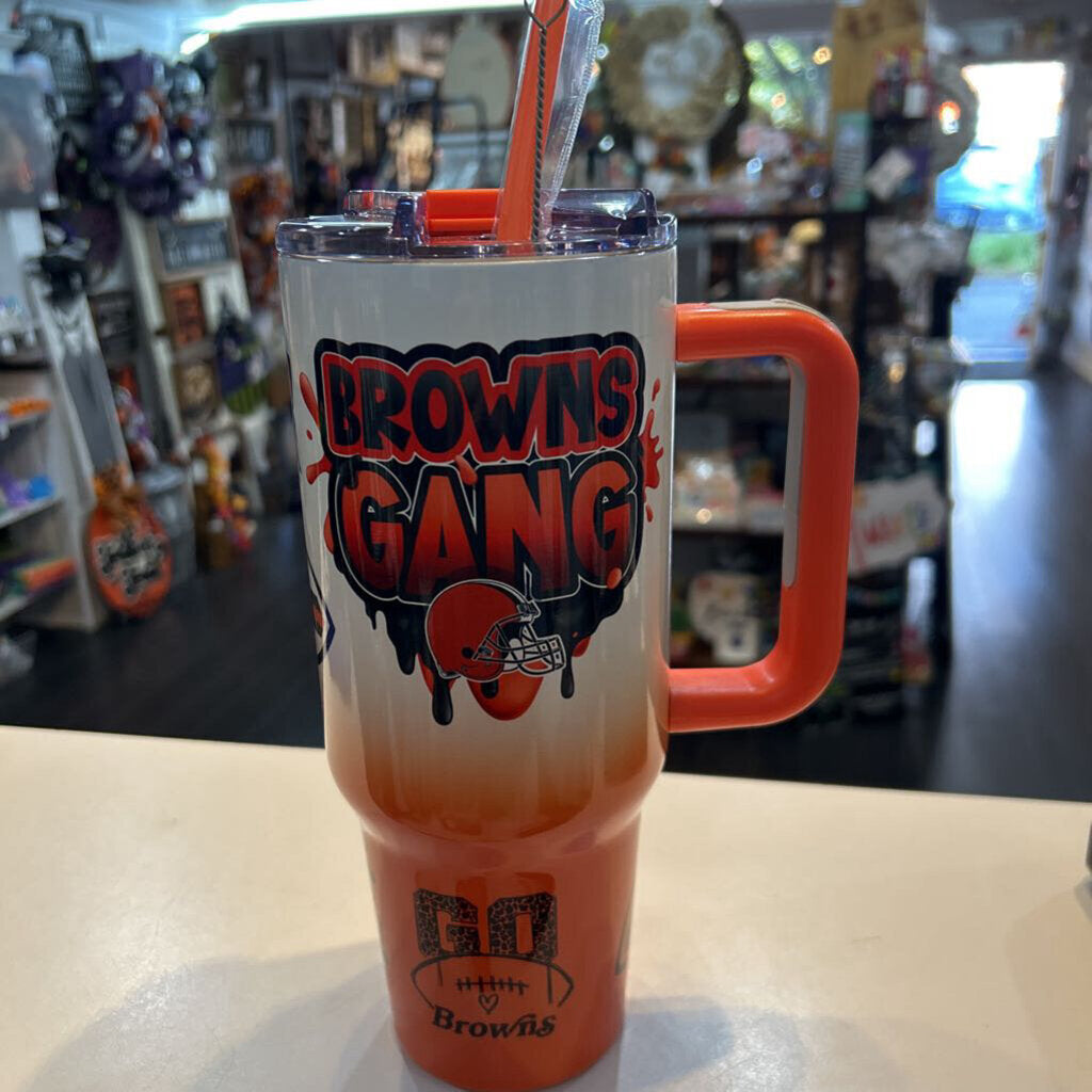 Browns Gang Orange 40oz Sport