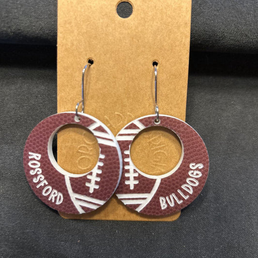 Rossford Football Earrings