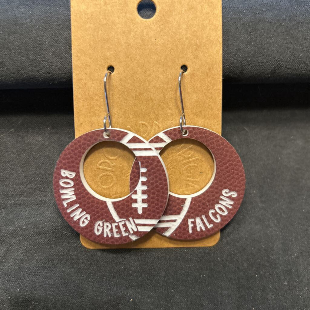 Bowling Green Football Earrings