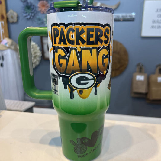 Green Bay Packer Gang 40 oz Sport Green