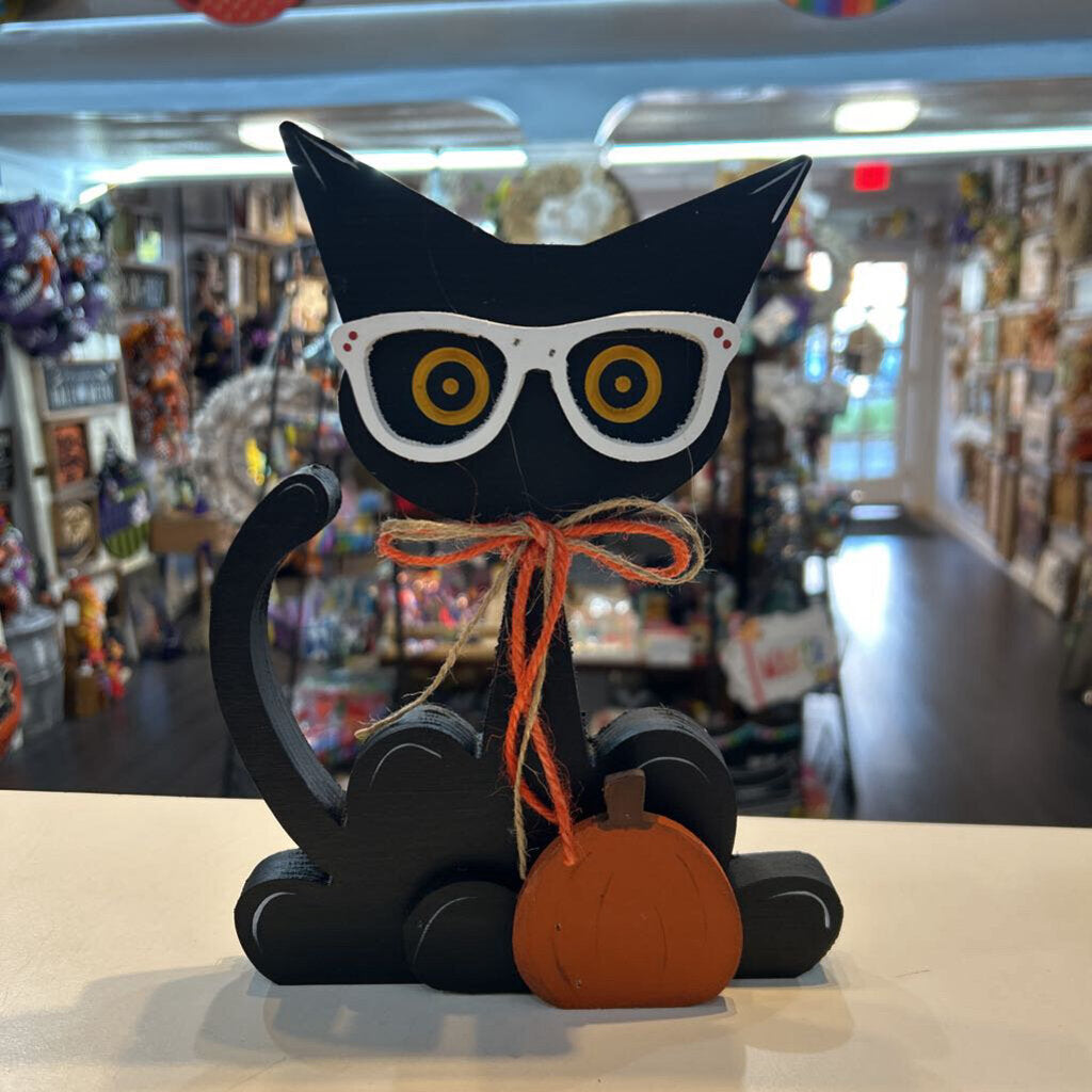 Black Cat with glasses