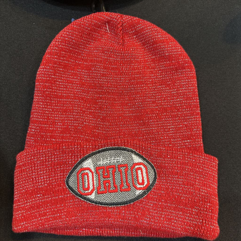Red Ohio Football Hat