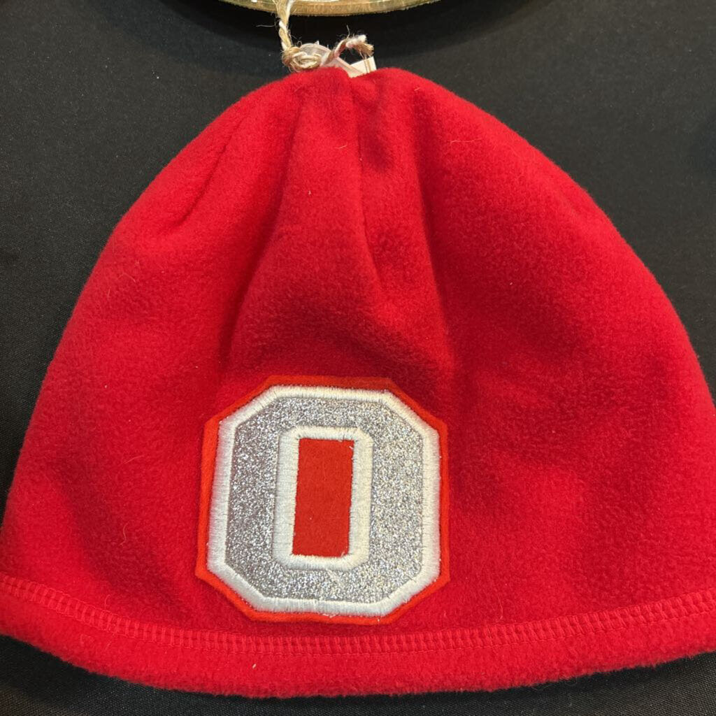 Red OSU Patch Fleece Hat
