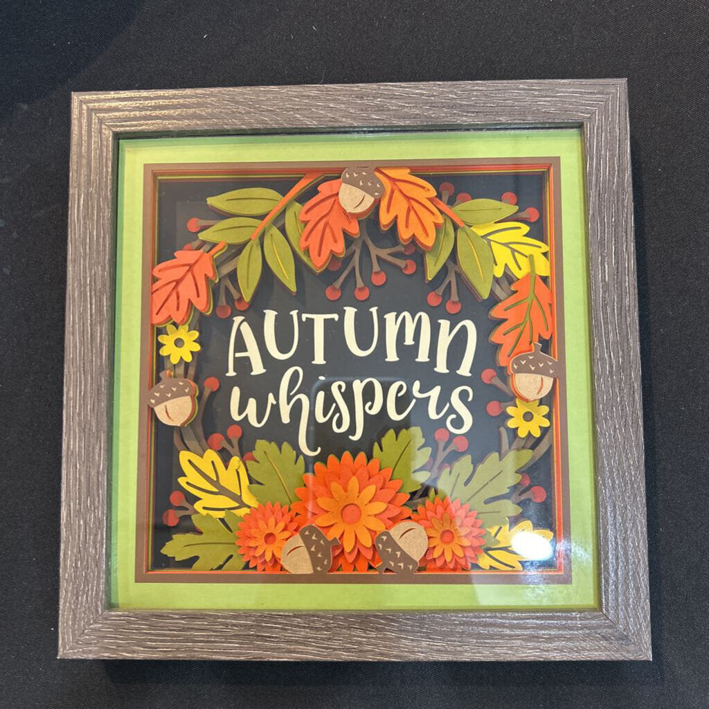 Autumn Whispers Shadow Box